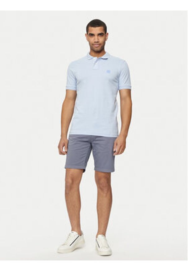 BOSS - Boss Polo Passenger 50507803 Niebieski Slim Fit. Typ kołnierza: polo. Kolor: niebieski. Materiał: bawełna
