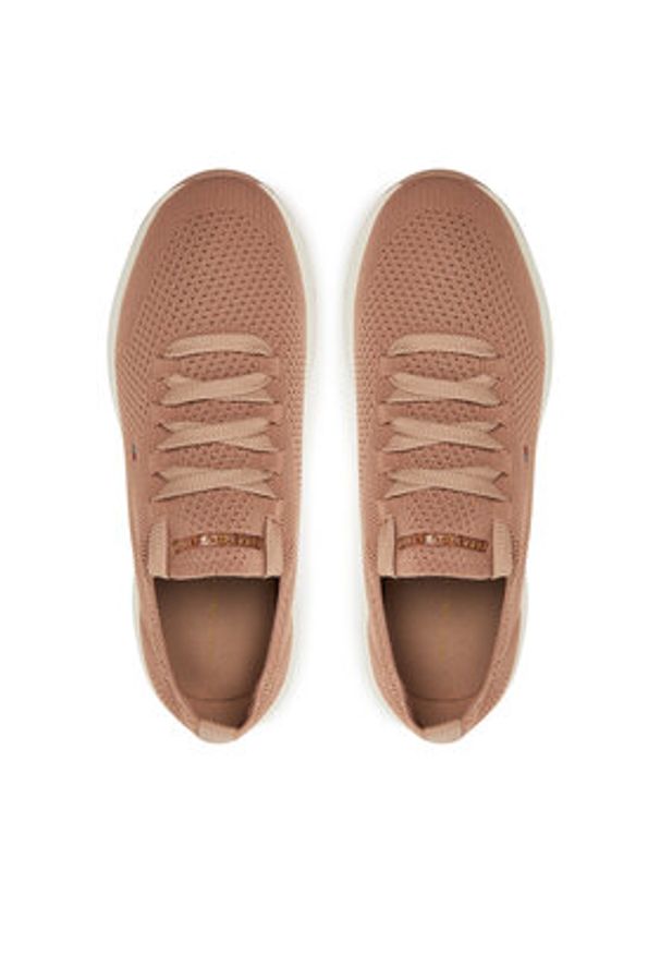 TOMMY HILFIGER - Tommy Hilfiger Sneakersy FW0FW08813 Beżowy. Kolor: beżowy. Materiał: materiał