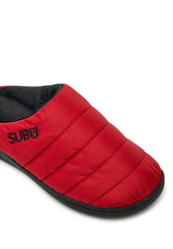Subu Kapcie F-line Czerwony. Kolor: czerwony. Materiał: materiał