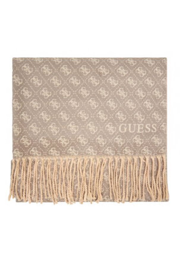 Guess Szalik AW5423 POL03 Beżowy. Kolor: beżowy. Materiał: wiskoza, materiał