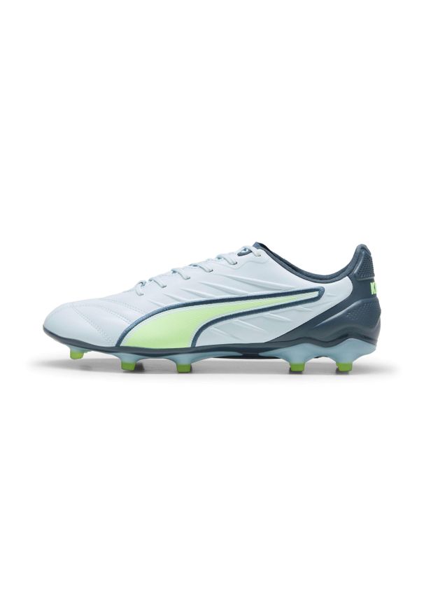 Buty piłkarskie Puma King Pro FG/AG. Kolor: zielony, wielokolorowy, żółty, szary. Sport: piłka nożna