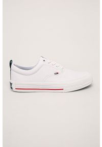 Tommy Jeans - Tenisówki. Nosek buta: okrągły. Kolor: biały. Materiał: guma #1