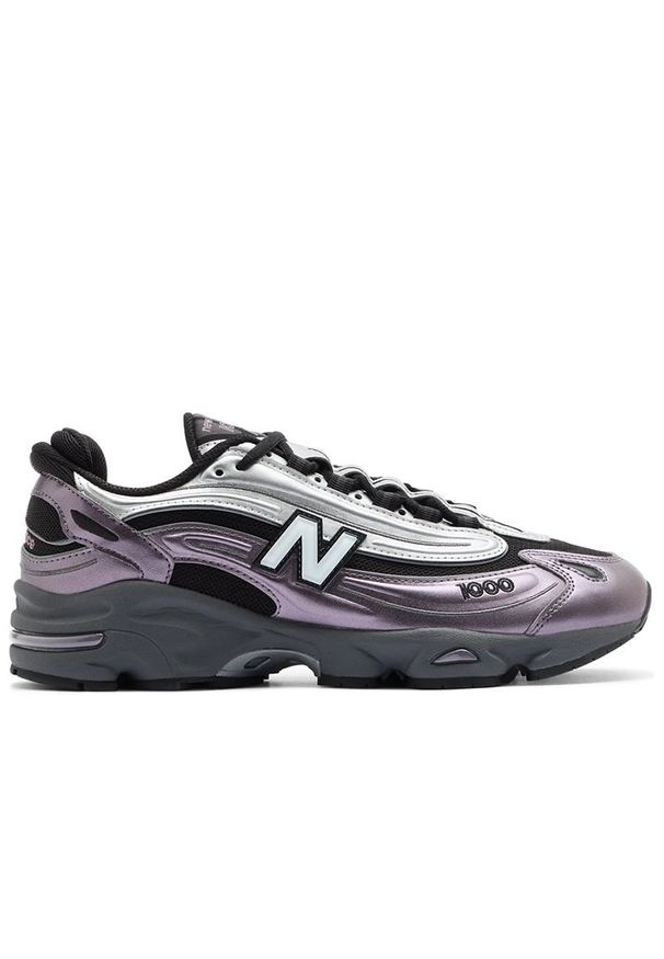 Buty New Balance M1000EGY - fioletowe. Kolor: fioletowy. Materiał: materiał, skóra. Szerokość cholewki: normalna