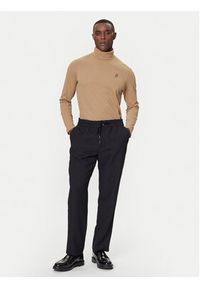 Karl Lagerfeld - KARL LAGERFELD Golf 755023 554226 Beżowy Regular Fit. Typ kołnierza: golf. Kolor: beżowy. Materiał: bawełna #3