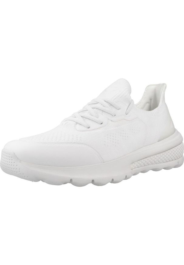 Geox - Buty GEOX D SPHERICA ACTIF Biały. Okazja: na co dzień. Kolor: biały. Materiał: tkanina