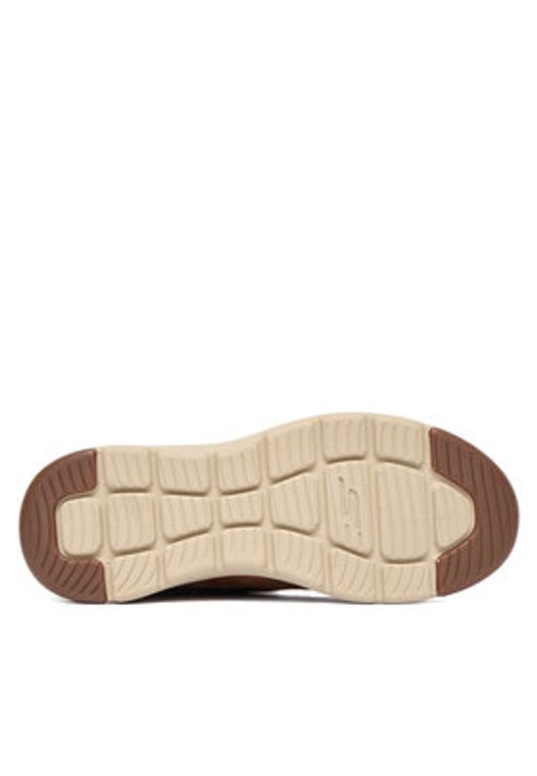 skechers - Skechers Botki Glacial Ultra 144221/CSNT Brązowy. Kolor: brązowy. Materiał: materiał