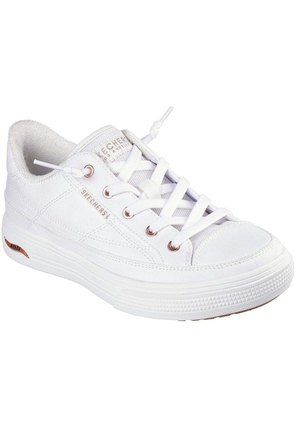 skechers - Buty sportowe damskie Skechers Arch Fit Arcade meet Ya There. Kolor: biały. Materiał: materiał. Sport: fitness