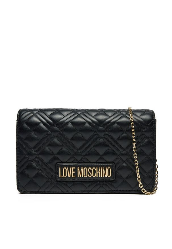 Love Moschino - LOVE MOSCHINO Torebka JC4079PP1MLA0000 Czarny. Kolor: czarny. Materiał: skórzane