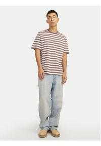 Jack & Jones T-Shirt Vesterbro 12265748 Beżowy Relaxed Fit. Kolor: beżowy. Materiał: bawełna #4