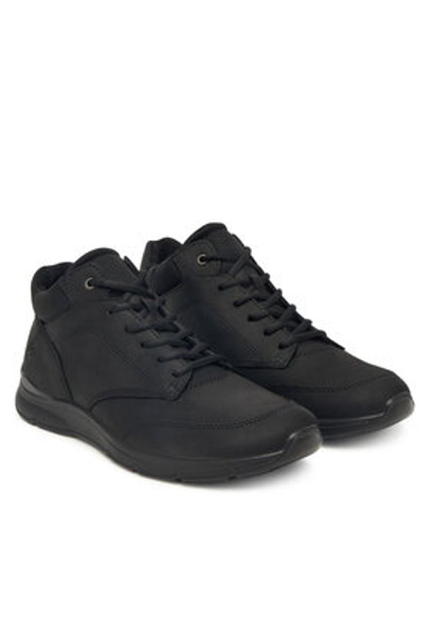 ecco - ECCO Sneakersy IRVING 51175402001 Czarny. Kolor: czarny. Materiał: nubuk, skóra