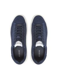 Guess Sneakersy FMTLBA SUE12 Granatowy. Kolor: niebieski. Materiał: zamsz, skóra