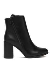 Clara Barson Botki CEO-WS19362-02 Czarny. Kolor: czarny. Materiał: skóra, materiał #1