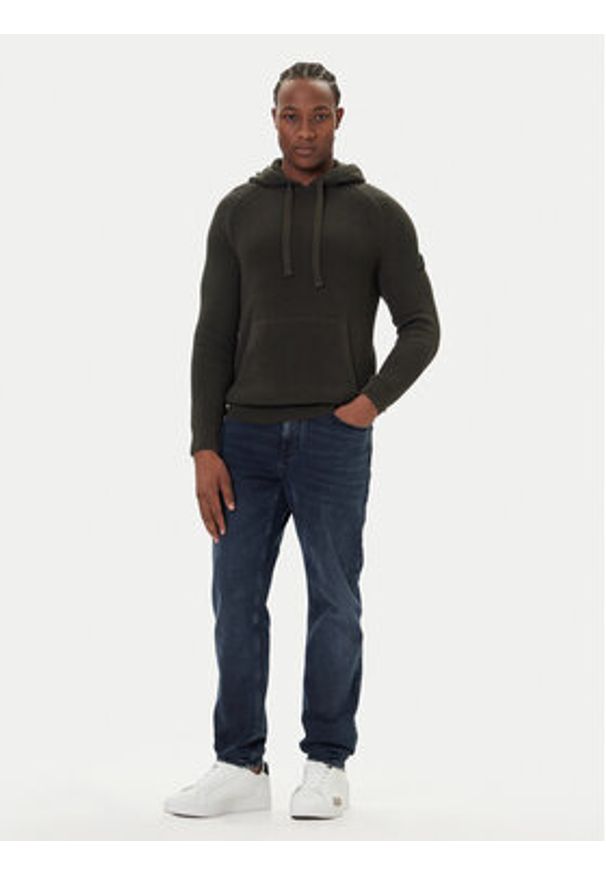 JOOP! Jeans Sweter 15 JJK-18Harrio 30049660 Zielony Modern Fit. Kolor: zielony. Materiał: bawełna