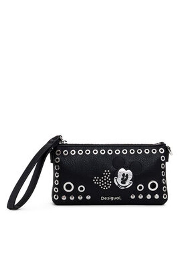 Desigual Torebka 25SAYP08 Czarny. Kolor: czarny. Materiał: skórzane