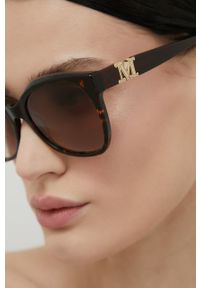Max Mara okulary przeciwsłoneczne damskie kolor brązowy. Kolor: brązowy #6