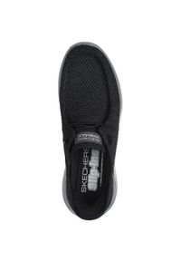 skechers - Adidasy Skechers Go Walk Max - Halyco, Mężczyźni. Kolor: czarny. Materiał: materiał