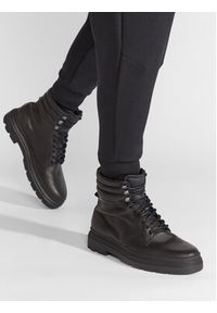 Calvin Klein Trapery Combat Boot Pb Lh HM0HM00667 Czarny. Kolor: czarny. Materiał: skóra #6