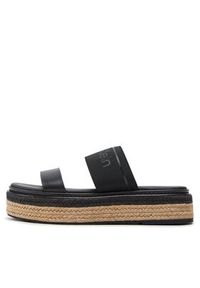 Calvin Klein Klapki Wedge Slide He HW0HW01966 Czarny. Kolor: czarny. Materiał: materiał