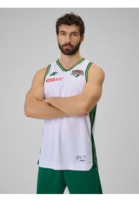 4f - 4F Koszulka meczowa replika domowa z sezonu 2025/26 męska 4F x Zastal Zielona Góra - biała S. Kolor: biały. Materiał: materiał. Wzór: nadruk. Sport: fitness #1
