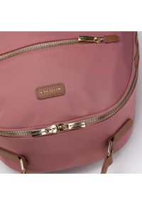 Wittchen - Damski plecak nylonowy prosty różowy. Kolor: różowy. Materiał: nylon. Styl: klasyczny, elegancki #5
