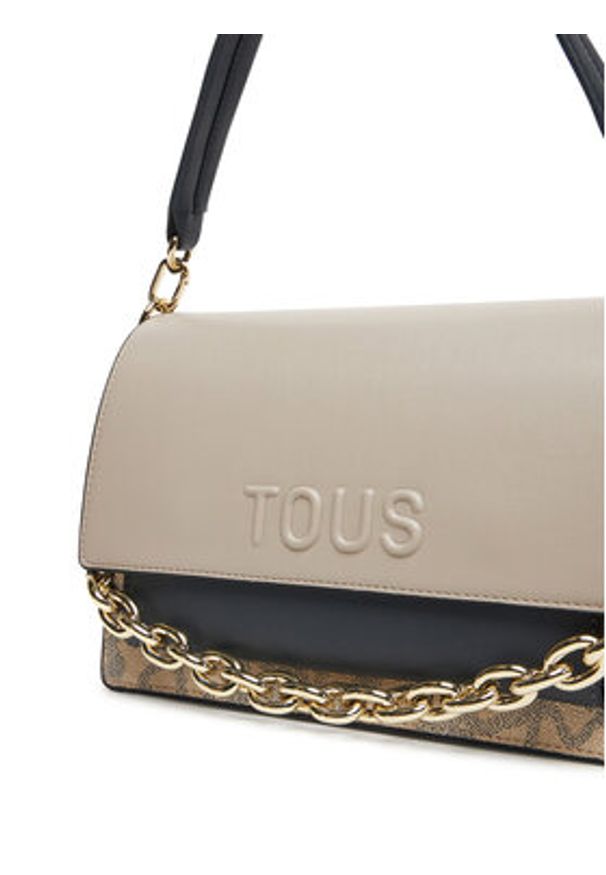 Tous - TOUS Torebka Audree Kaos Icon 2002287644 Beżowy. Kolor: beżowy. Materiał: skórzane