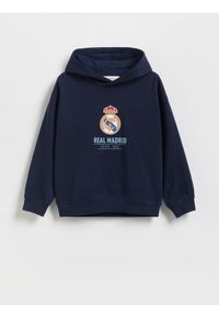 Reserved - Bluza Real Madrid - granatowy. Kolor: niebieski. Materiał: dzianina, bawełna