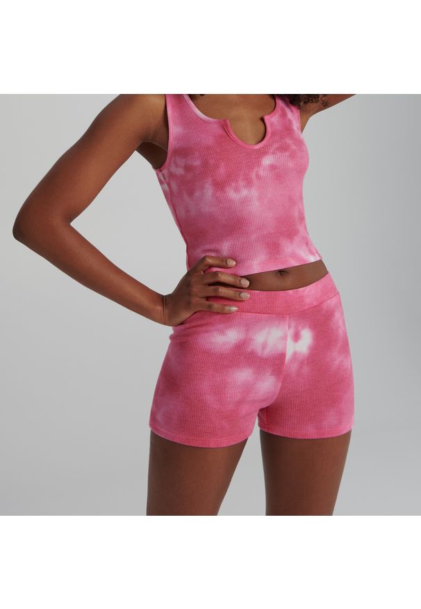 Sinsay - Szorty tie dye - Wielobarwny
