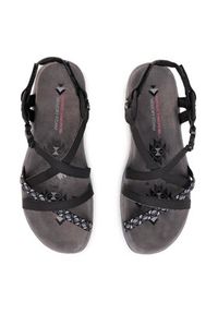 skechers - Skechers Sandały Reggae Slim 40955/BLK Czarny. Kolor: czarny. Materiał: skóra