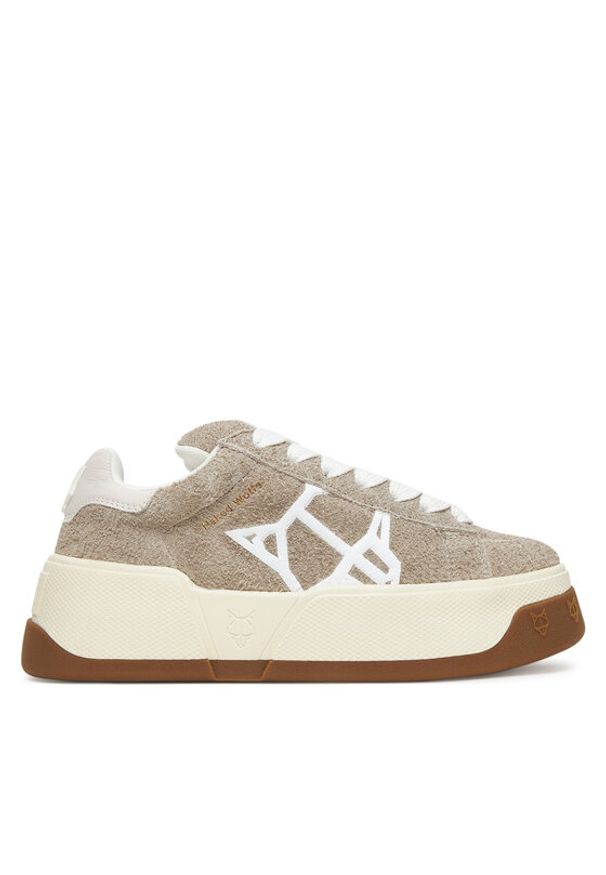 Naked Wolfe Sneakersy Sound Szary. Kolor: szary. Materiał: zamsz, skóra