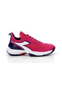 Buty tenisowe damskie Diadora Finale clay. Kolor: różowy, biały, wielokolorowy, niebieski. Sport: tenis