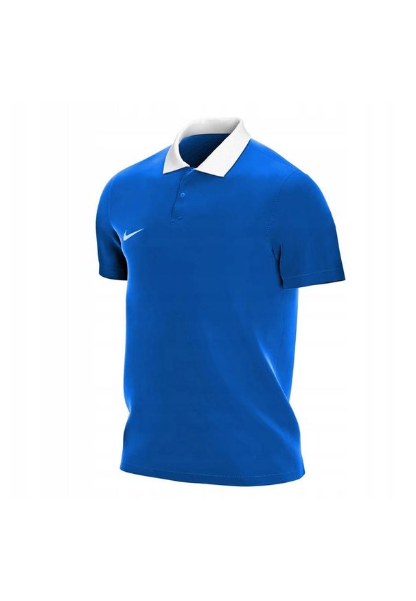 Nike - Męska Koszulka Polo Park 20 Z Krótkim Rękawem. Typ kołnierza: polo. Kolor: niebieski. Długość rękawa: krótki rękaw. Długość: krótkie. Sport: turystyka piesza