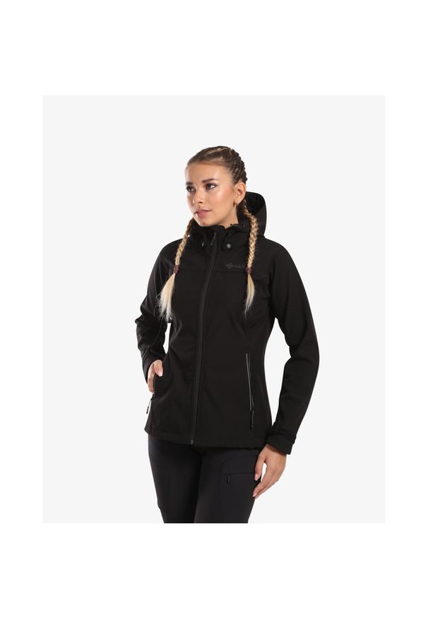 Damska kurtka softshell Kilpi RAVIA-W. Kolor: czarny. Materiał: softshell