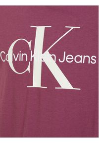 Calvin Klein Jeans Bluzka IU0IU00521 Fioletowy Regular Fit. Kolor: fioletowy. Materiał: bawełna #7