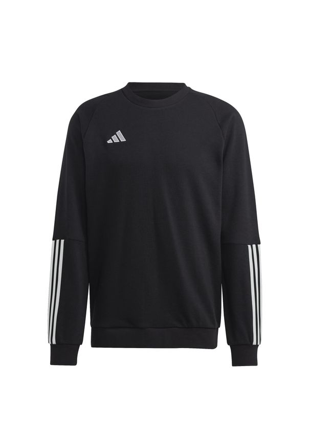 Bluza sportowa męska Adidas Tiro 23 Competition Crew. Kolor: czarny. Materiał: poliester, bawełna, wiskoza, materiał. Sport: piłka nożna