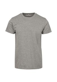 BUILD YOUR BRAND - Męska Koszulka Merch Heather. Kolor: szary