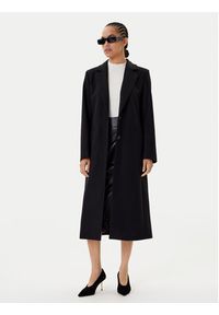 Hugo - HUGO Płaszcz wełniany Mojeni 50547691 Czarny Regular Fit. Kolor: czarny. Materiał: wełna #5
