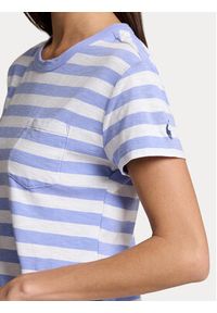 Polo Ralph Lauren Sukienka codzienna 211935608001 Niebieski Regular Fit. Okazja: na co dzień. Typ kołnierza: polo. Kolor: niebieski. Materiał: bawełna. Typ sukienki: proste. Styl: casual