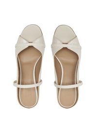 MALONE SOULIERS Klapki Norah 70-157 Écru. Materiał: skóra #3
