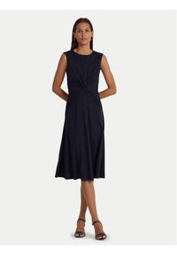 Lauren Ralph Lauren - LAUREN RALPH LAUREN Sukienka codzienna 250872090004 Granatowy Regular Fit. Okazja: na co dzień. Kolor: niebieski. Materiał: syntetyk. Typ sukienki: proste. Styl: casual #1