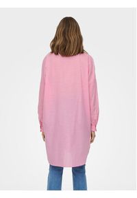 only - ONLY Koszula Apeldoorn 15267738 Różowy Loose Fit. Kolor: różowy. Materiał: bawełna #6