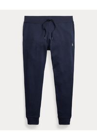 Ralph Lauren - RALPH LAUREN - Granatowe wełniane spodnie dresowe. Kolor: niebieski. Materiał: wełna, dresówka