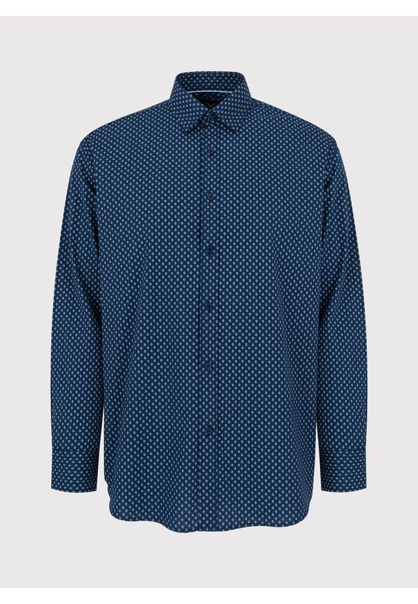 PAKO LORENTE – Granatowa koszula o prostym kroju we wzór paisley P24SF-1X-029-G-R - Pako Lorente. Kolor: niebieski. Długość rękawa: długi rękaw. Długość: długie. Wzór: paisley
