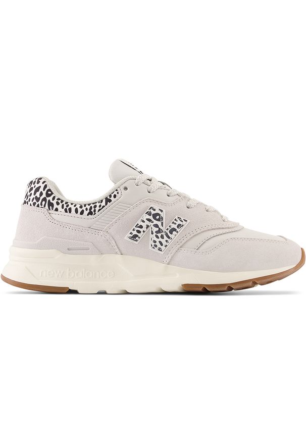 Buty damskie New Balance CW997HWD – szare. Okazja: na co dzień. Kolor: szary. Materiał: guma, materiał, skóra, syntetyk. Szerokość cholewki: normalna. Wzór: nadruk