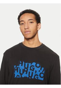 Hugo - HUGO T-Shirt Nafralo 50533528 Czarny Regular Fit. Kolor: czarny. Materiał: bawełna #3