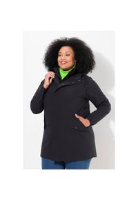 ULLA POPKEN - Damskie Kurtka funkcyjna HYPRAR 3w1 trapezowy krój pikowana kamizelka kaptur. Kolekcja: plus size. Kolor: czarny. Materiał: poliester, materiał. Sport: turystyka piesza #1