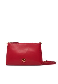Pinko - PINKO Torebka Flat Horizontal Mini PE 25 PCPL 104277 A0F1 Czerwony. Kolor: czerwony. Materiał: skórzane