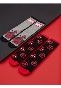 Sinsay - Skarpetki 2 pack Marvel - wielobarwny. Wzór: motyw z bajki #1