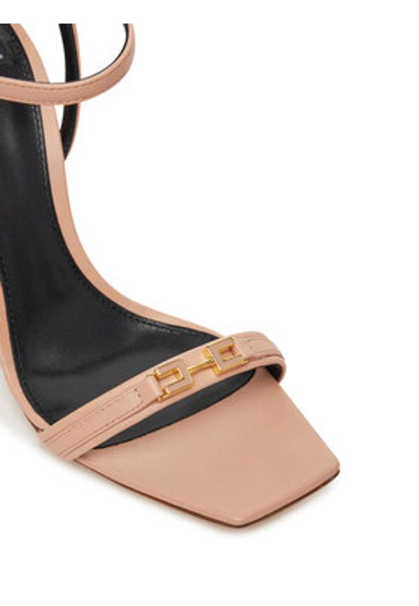 Elisabetta Franchi Sandały SA57L51E2 181 Różowy. Kolor: różowy. Materiał: skóra