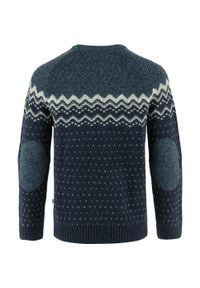 Fjällräven - Sweter męski Fjallraven Ovik Knit Sweater. Kolor: niebieski. Sport: turystyka piesza