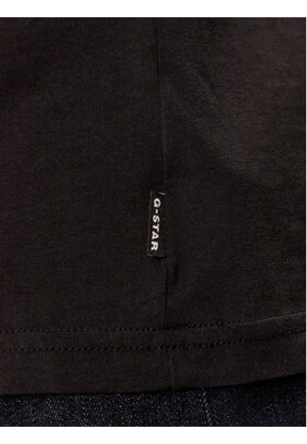 G-Star RAW - G-Star Raw T-Shirt Graphic 8 R T S\s D14143-336-6484 Czarny Regular Fit. Kolor: czarny. Materiał: bawełna